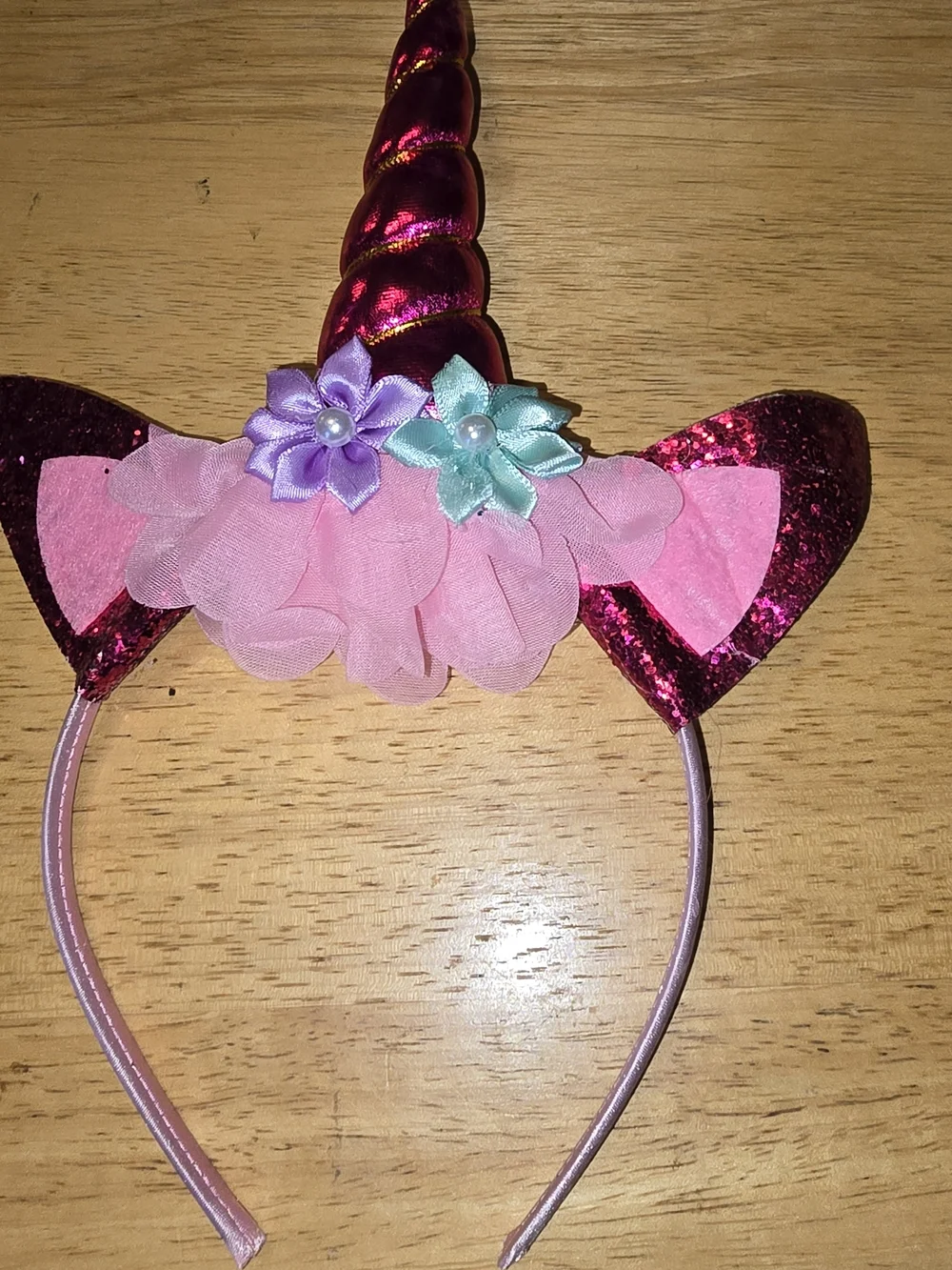 Unicorn Headband Bundle Lot of 4 Glitter Costume Dress Up Party Girls